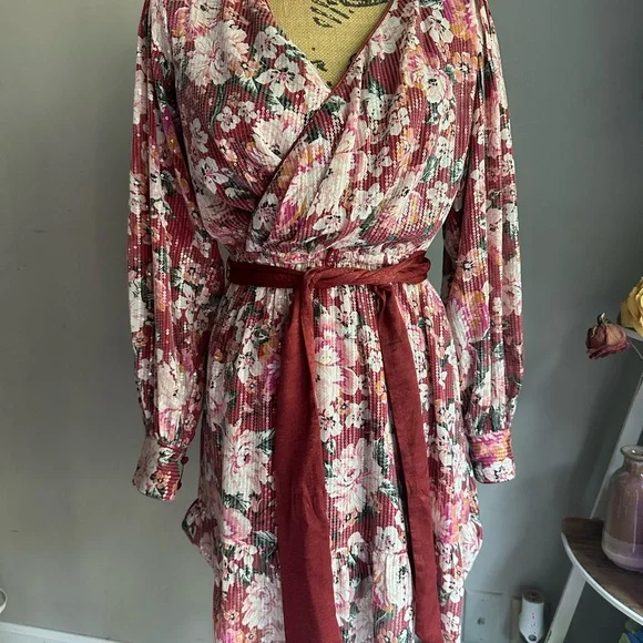 burnt yellow dress Mustard Yellow Dress with Print and Pocket XL